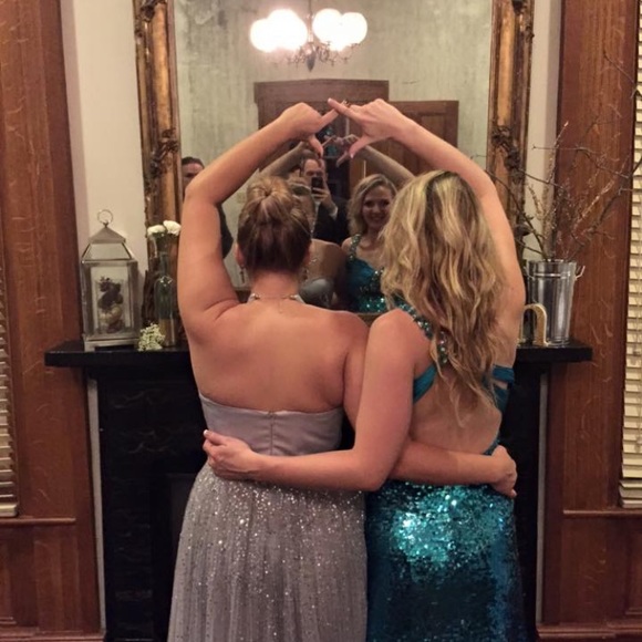 Shiny Sequined Prom Dress - Picture 6 of 6